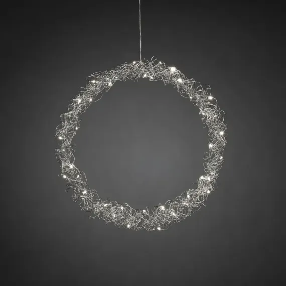 Sølvfarget metallkrans - Albert Vold Interiør AS