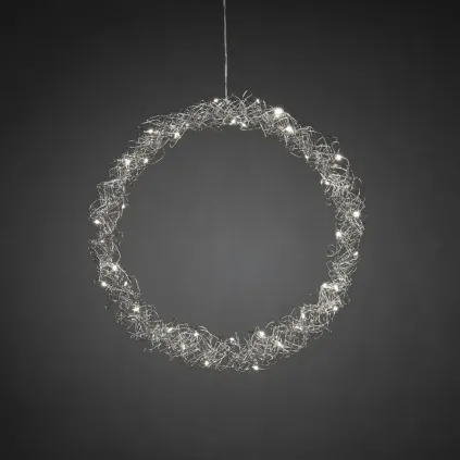 Sølvfarget metallkrans - Albert Vold Interiør AS