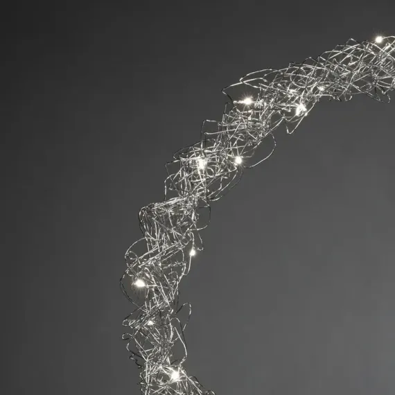 Sølvfarget metallkrans - Albert Vold Interiør AS