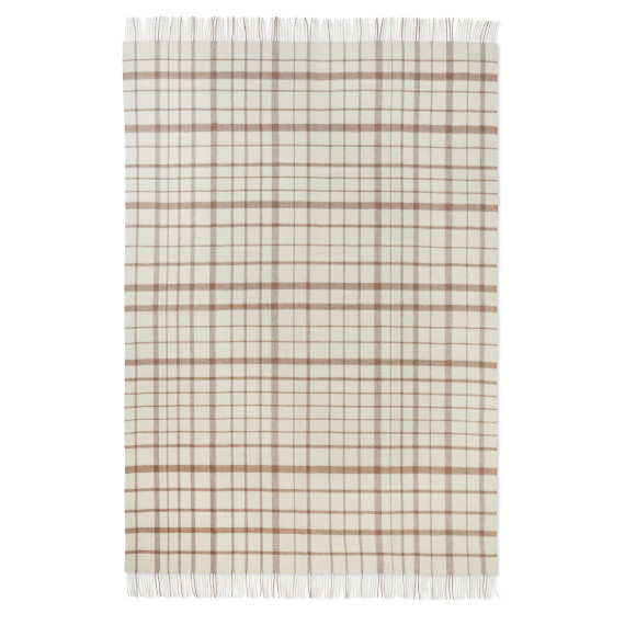 Albert Vold Interiør AS - Elvang - Pledd Tweed - Hvit og beige