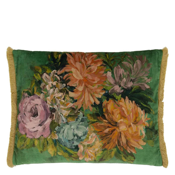 Albert Vold Interiør AS - Designers Guild - Pute FLEURS D ARTISTES - Grønn