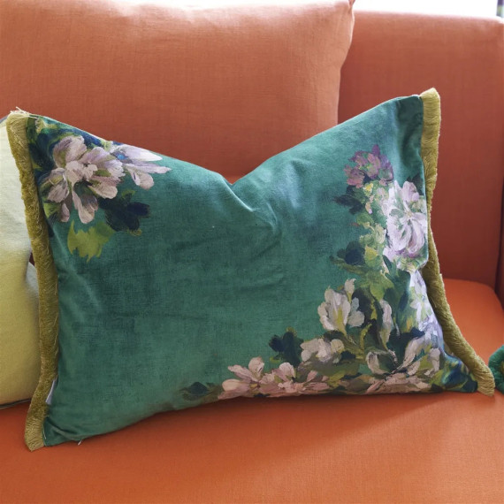 Albert Vold Interiør AS - Designers Guild - Pute FLEURS D ARTISTES - Grønn