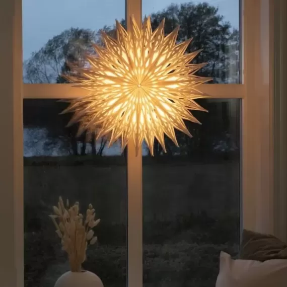 Albert Vold Interiør AS - Pappstjerne 60cm hvit